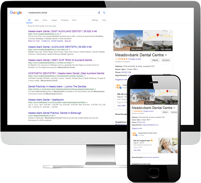 Meadowbank SEO and Google Ads - Meadowbank Dental