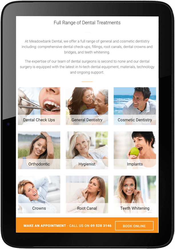 Meadowbank Dental meadowbank dental ipad view - Meadowbank Dental