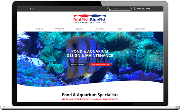 Redfish Bluefish website after re design - RedFish BlueFish