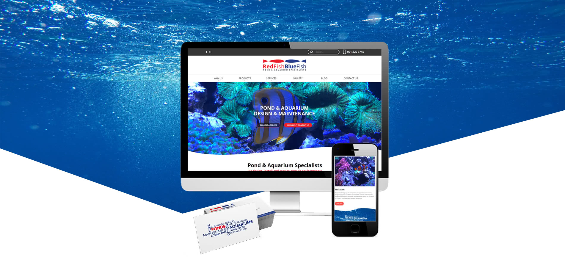 RedFish BlueFish red fish blue fish banner - RedFish BlueFish