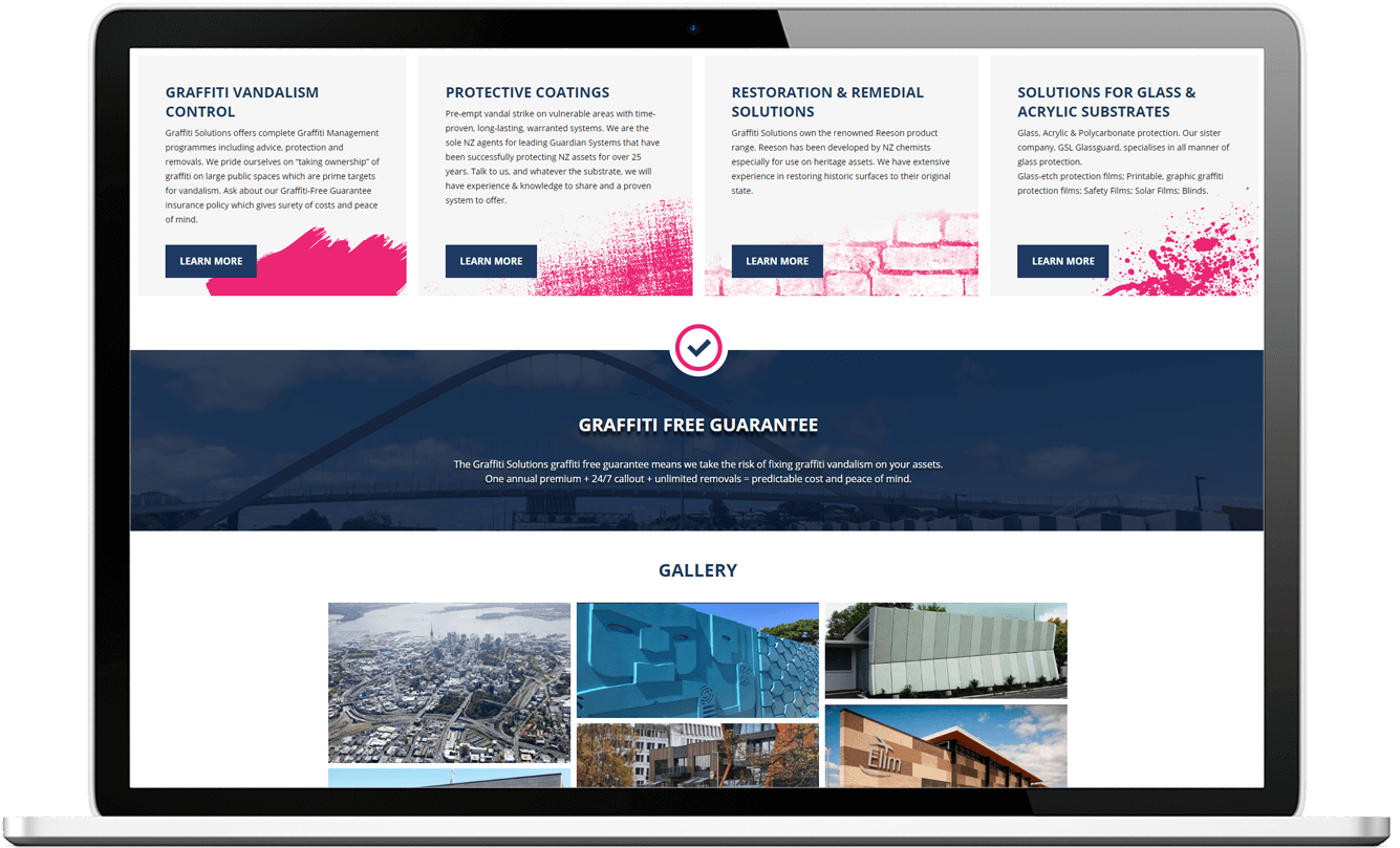 Graffiti Solutions Website Design Desktop Graffiti Solutions Website Design - Graffiti Solutions Website Design