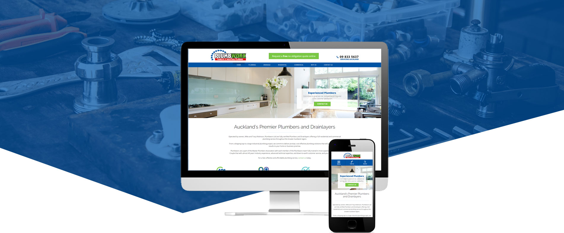 Plumbworx Website Design Plumbworx website design hero image - Plumbworx Website Design