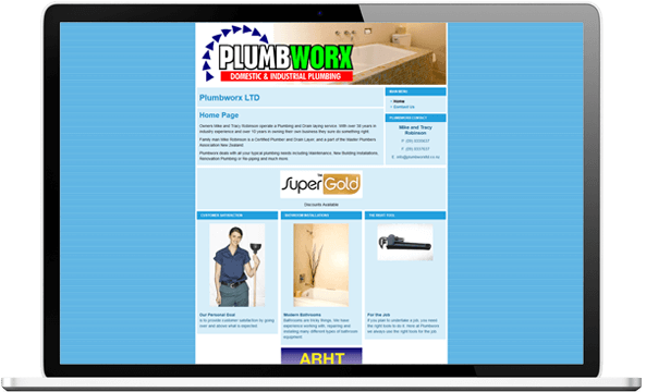 Plumbworx Website Design Plumbworx website design project before screenshot - Plumbworx Website Design