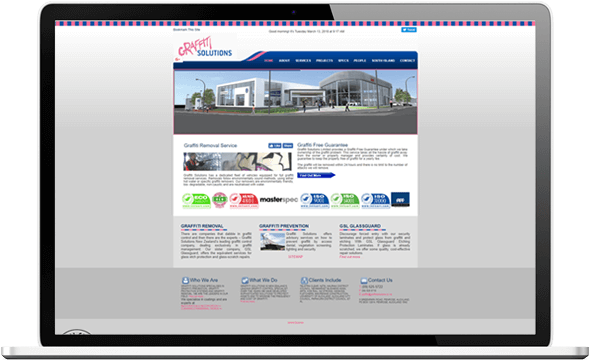 Graffiti Solutions Website Design graffiti solutions before - Graffiti Solutions Website Design