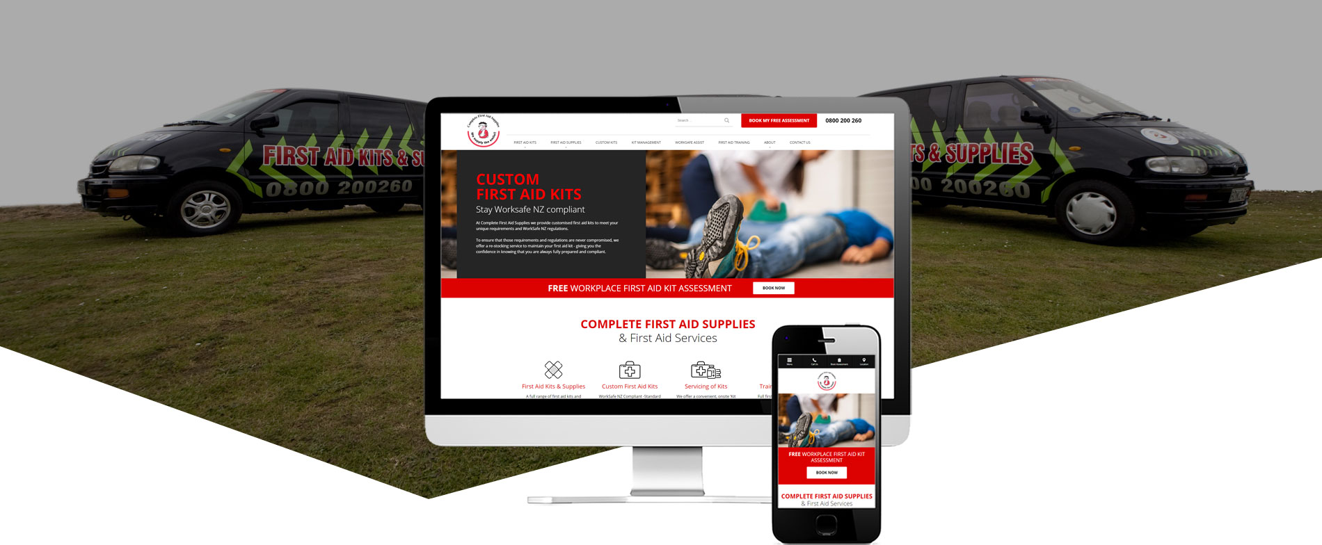 Complete First Aid project - Complete First Aid Supplies Website Re-design