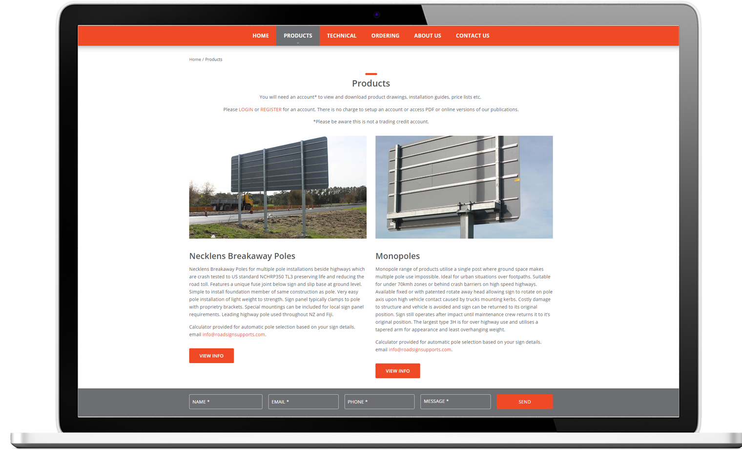 Roadsign-Supports-Website-Re-design-Desktop Roadsign Supports Desktop Website Design