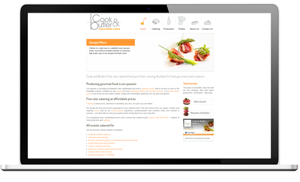 Cook and Butler website before redesign - Cook & Butler Website Design and SEO