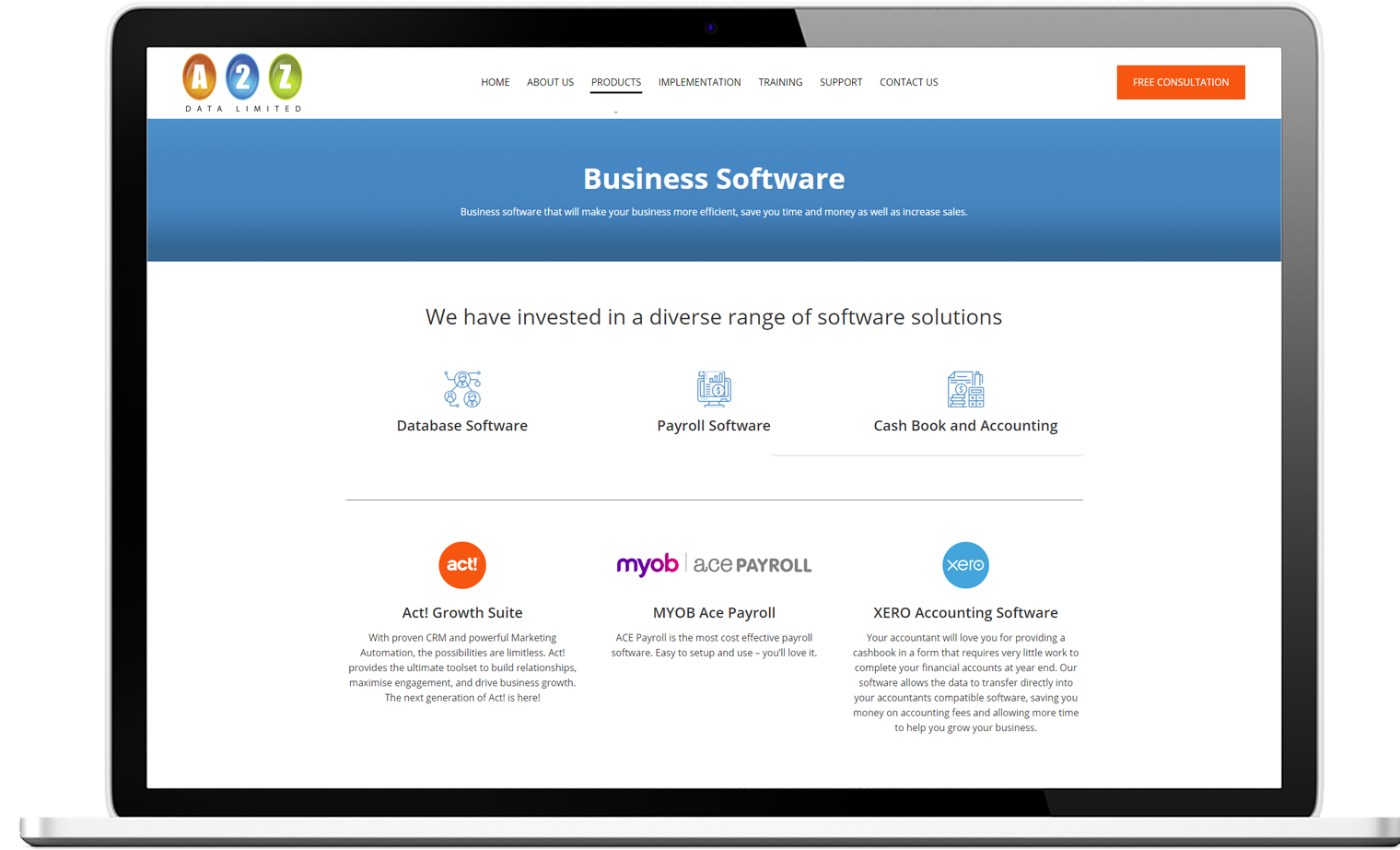 A2Z Data A2Z data Website Re design Desktop - A2Z Data