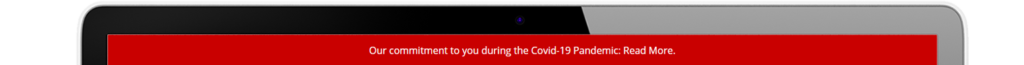 Example of a covid banner for website example Read More 1024x65 - Keep customers informed with a Covid-19 website banner & Social Posts