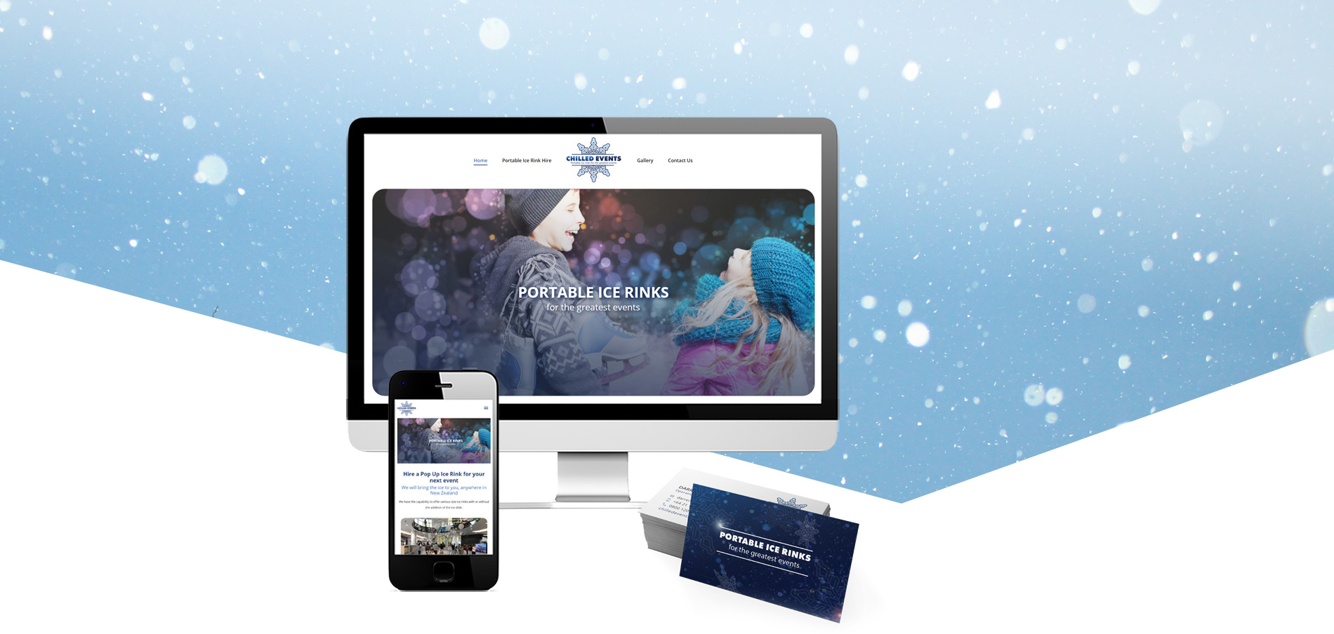 Chilled Events logo and website design Project Banner - Logo, Business Card & Website Design for Chilled Events