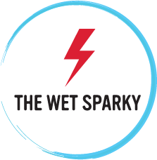 The Wet Sparky Website Design The Wet Sparky logo circle - The Wet Sparky Website Design