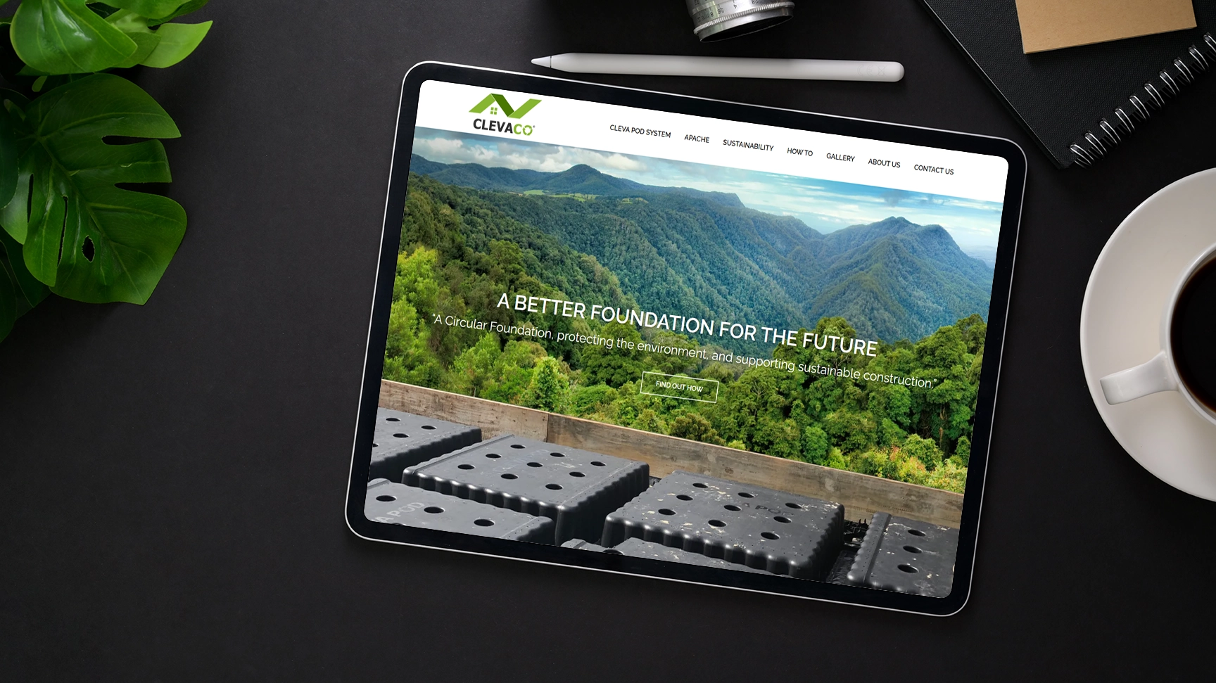 Clevaco website design project