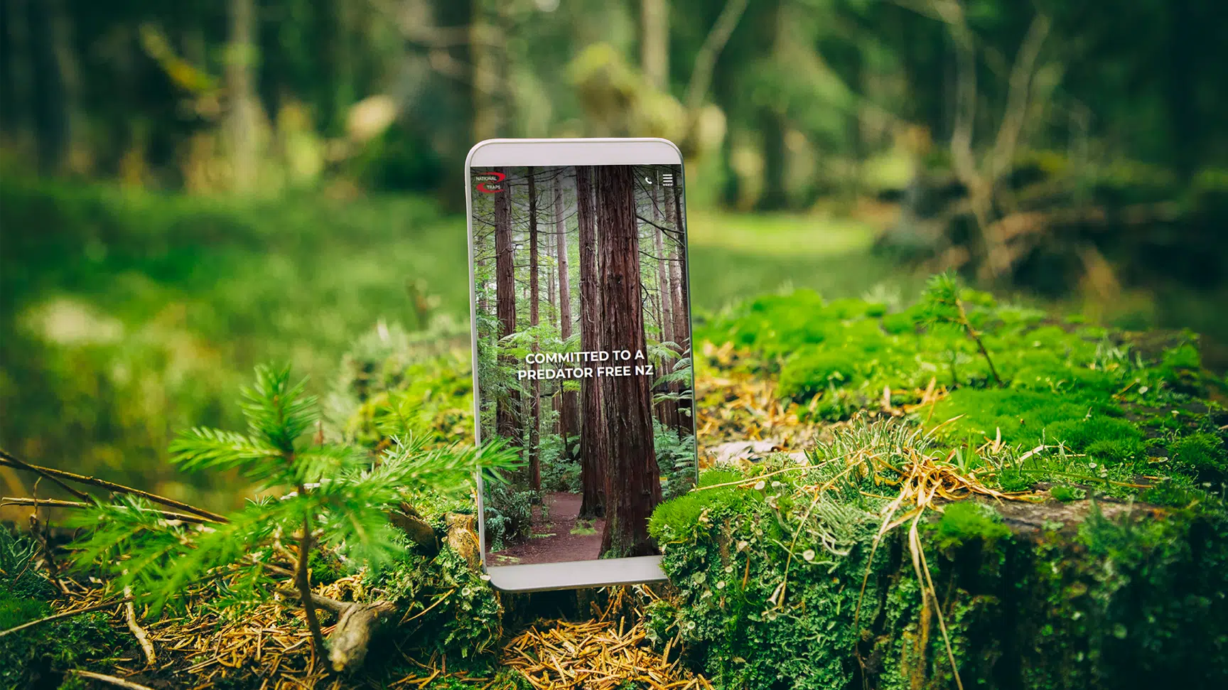 National Traps website design project feature