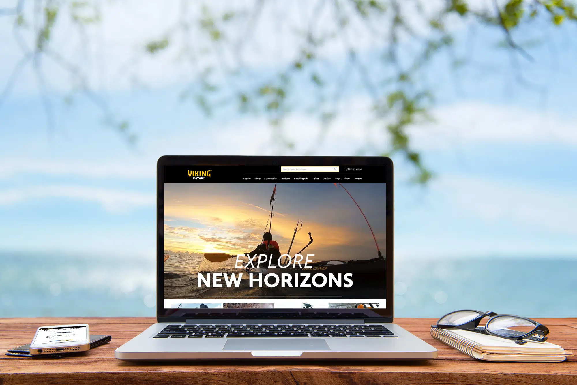 Website design for Viking Kayaks