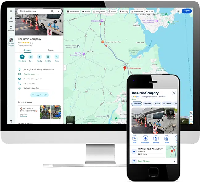 Online marketing for the drain company