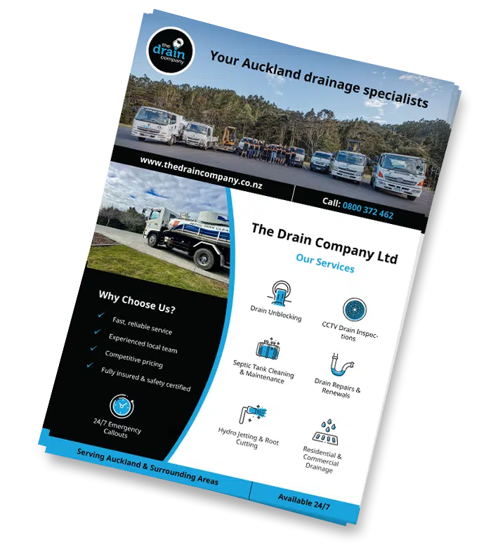 The drain company flyer design