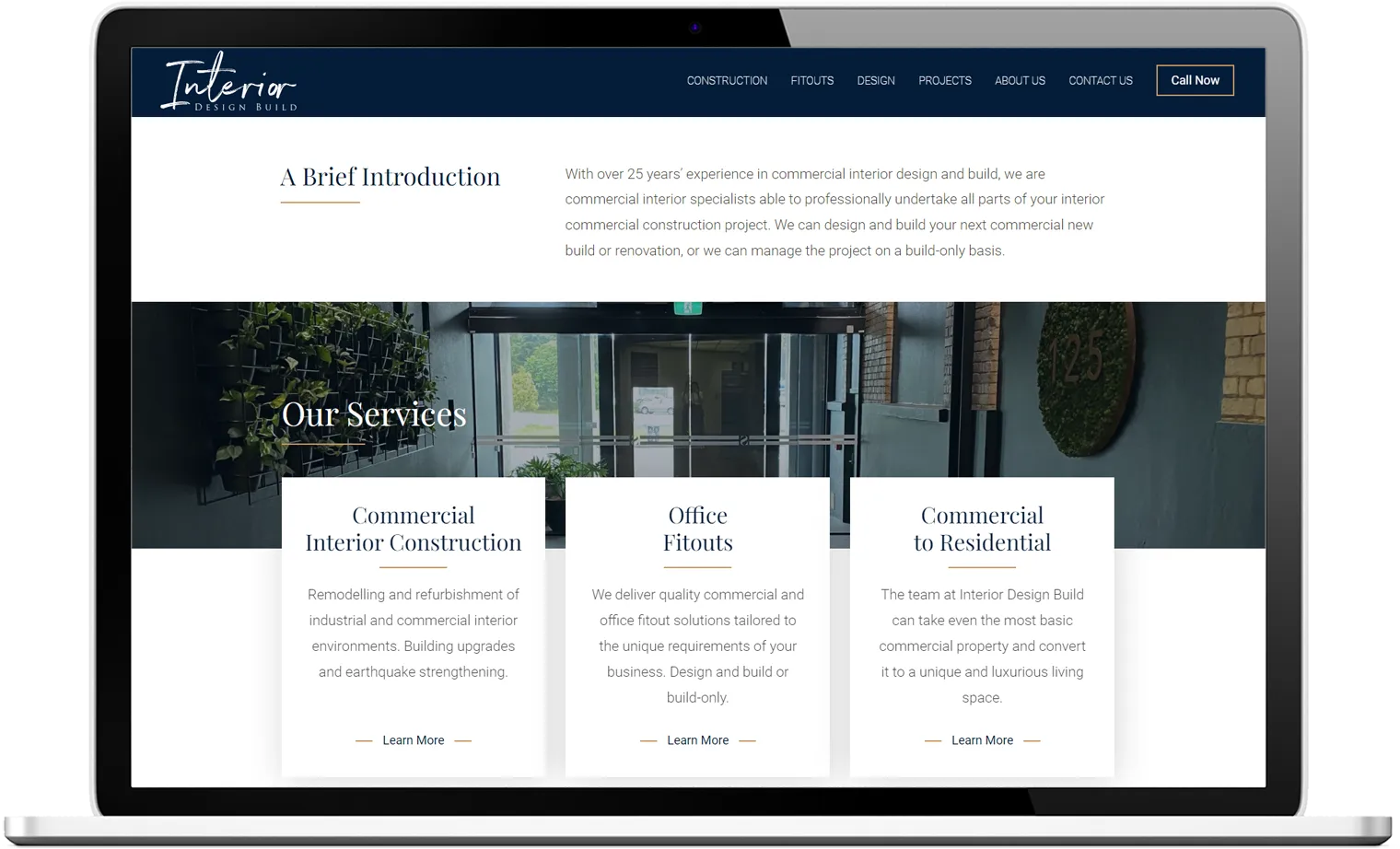 Interior db website design-desktop Interior db website design-desktop