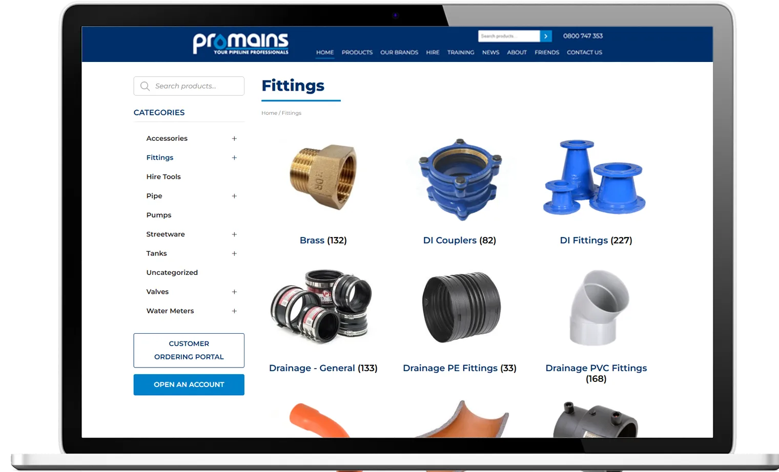 Promains website re-design - desktop Promains website re-design - desktop